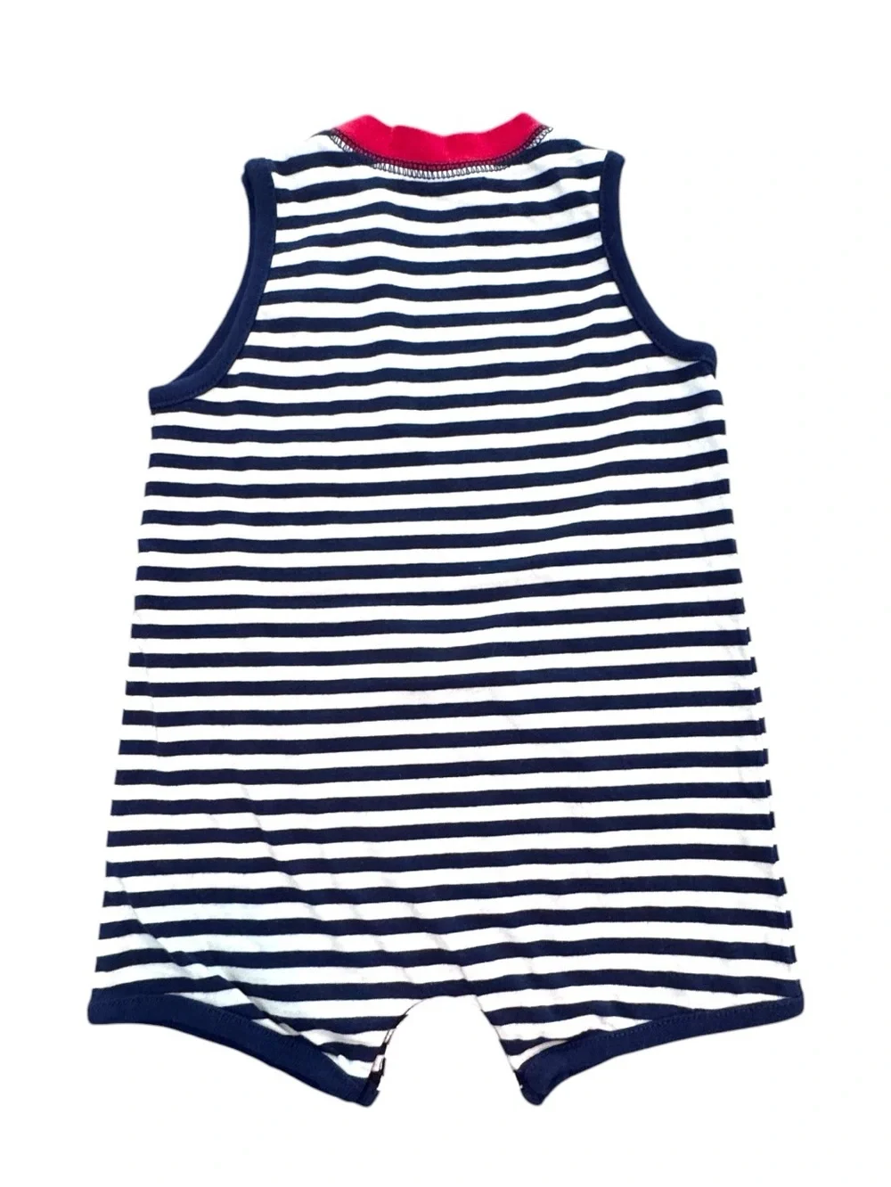 NWOT Carter’s baby boy's 3-6M sleeveless navy blue/white stripe Team USA romper